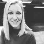 Lauren Horst in black and white photo