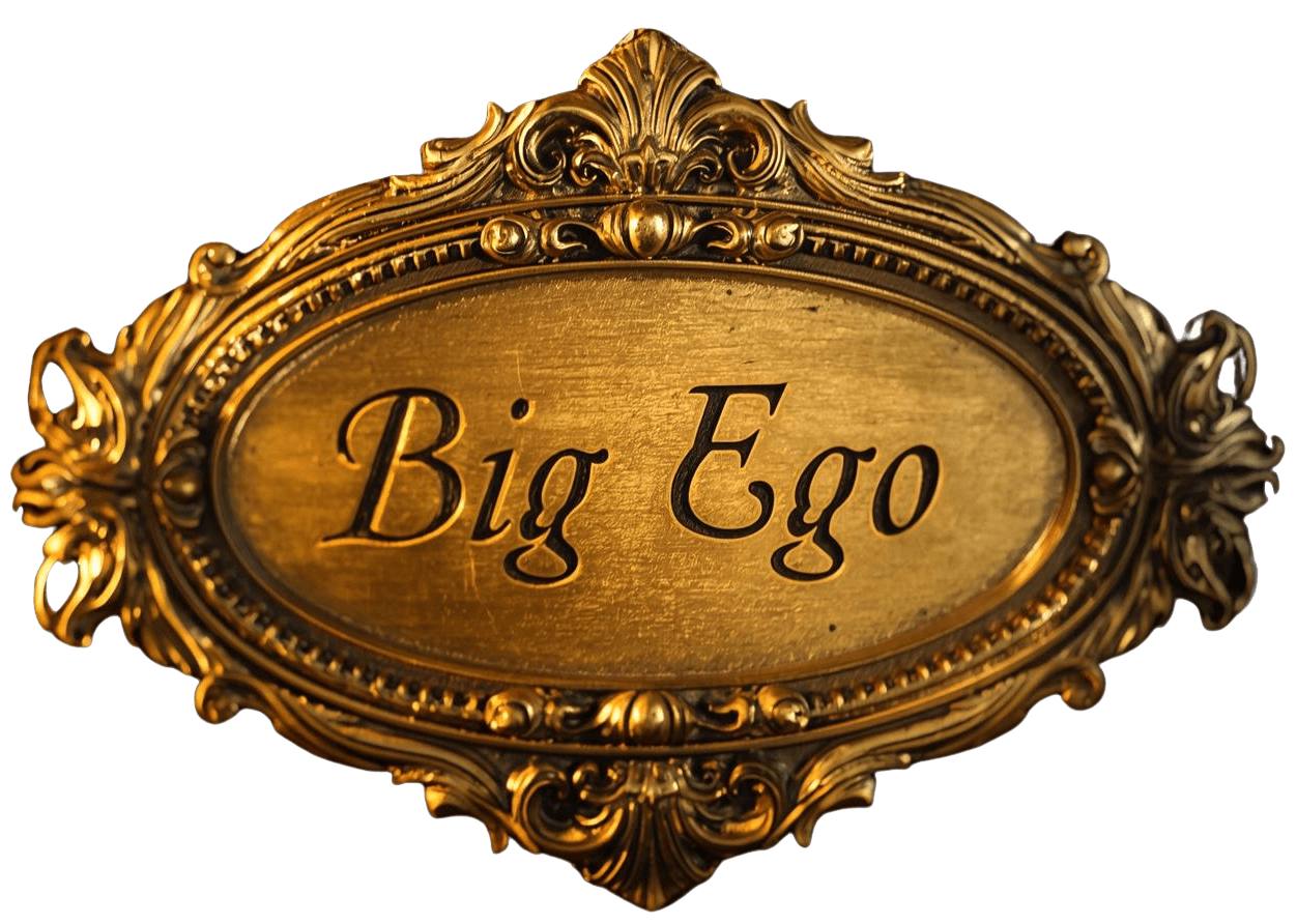 Plaque award for big ego