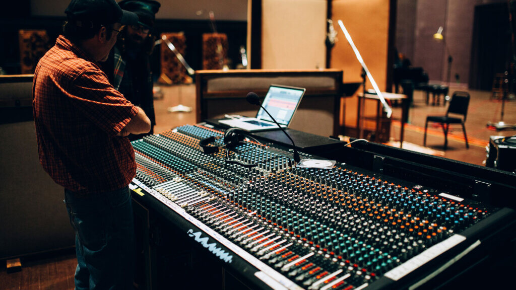 Man standing in front of mixer at Skywalker Ranch