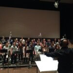 Closeup of Tom Ruscica leading the UCO at Skywalker Ranch